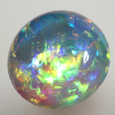 SOLID SEMI BLACK OPAL Bright rolling flashes in a 3D pattern SEE VIDEO